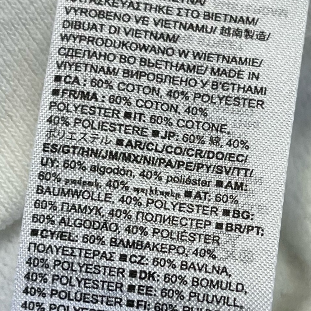 Gap Factory 1/2 Zip Mock Neck Fleece Pullover In White Size Medium - Picture 6 of 7